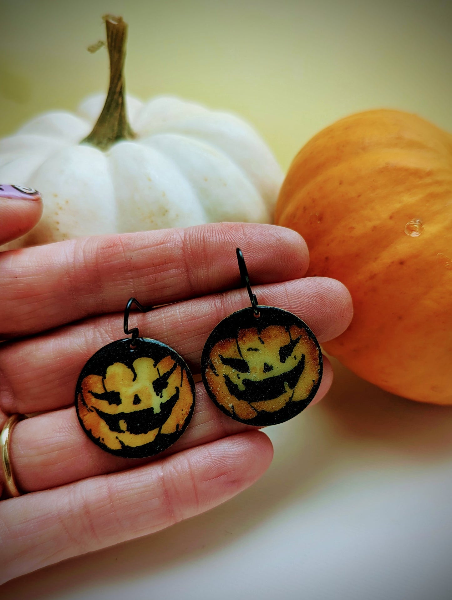Pumpkin Earrings ( Halloween Jewellery)
