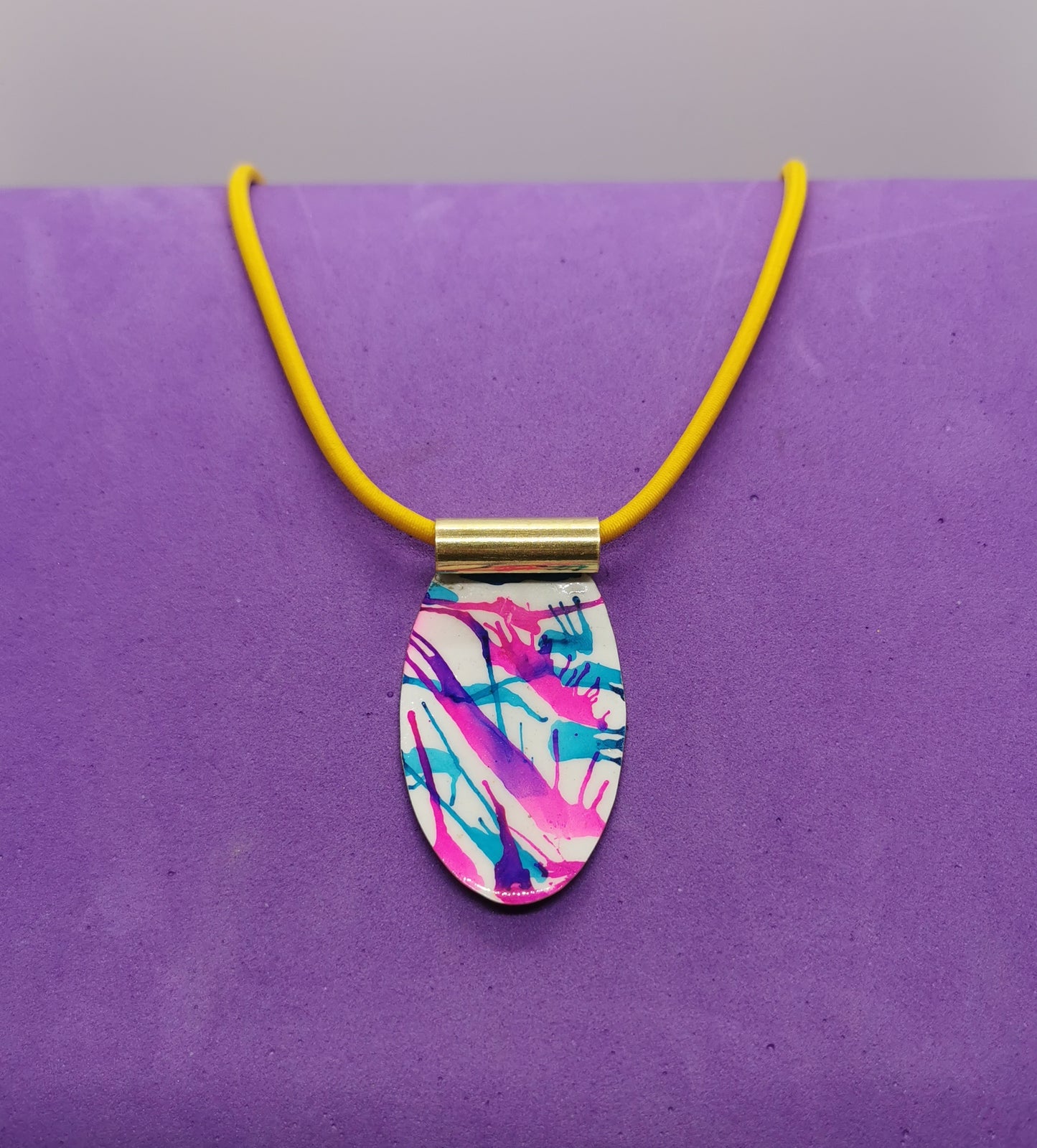 Colourful Abstract Necklace.