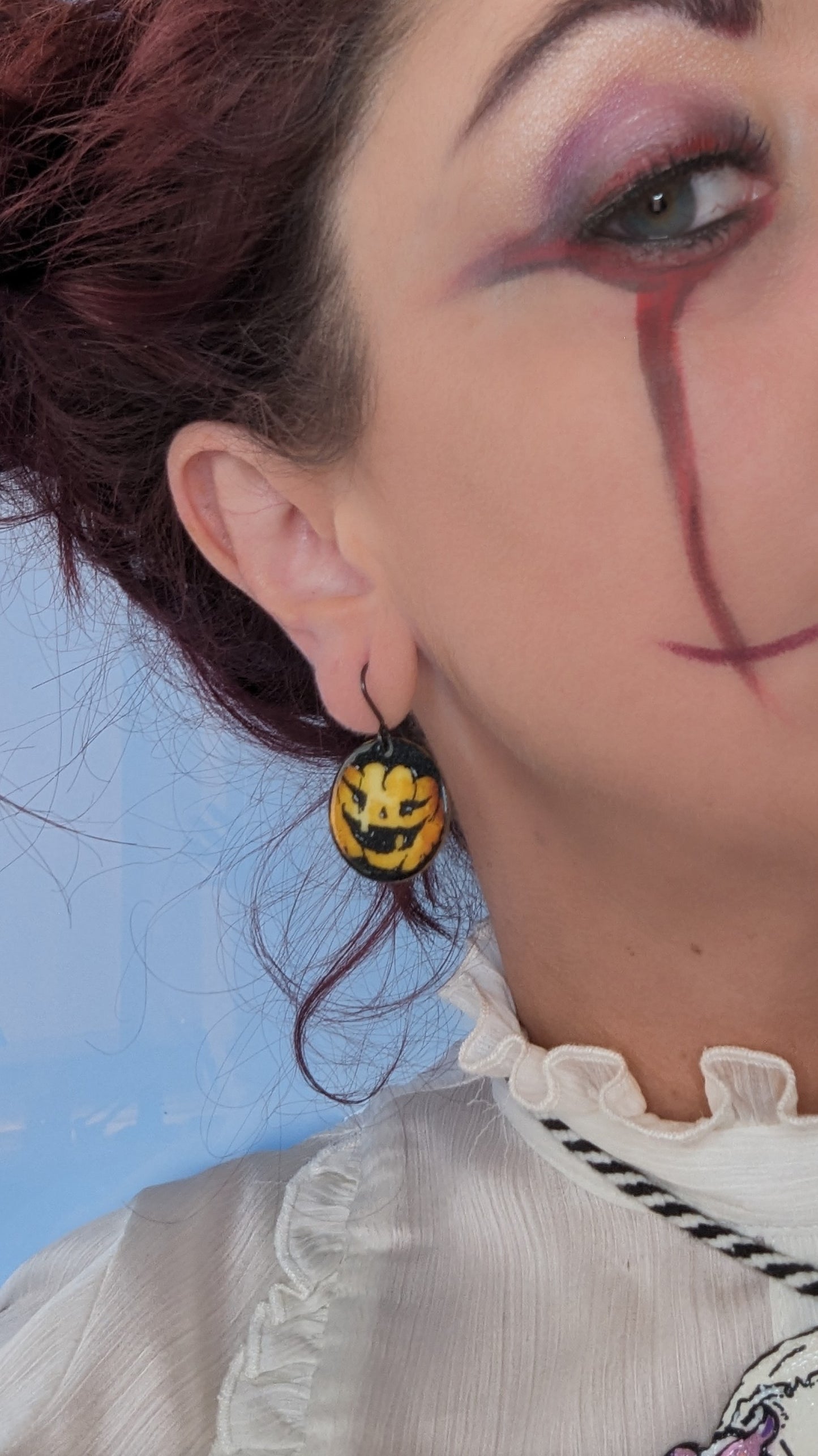Pumpkin Earrings ( Halloween Jewellery)
