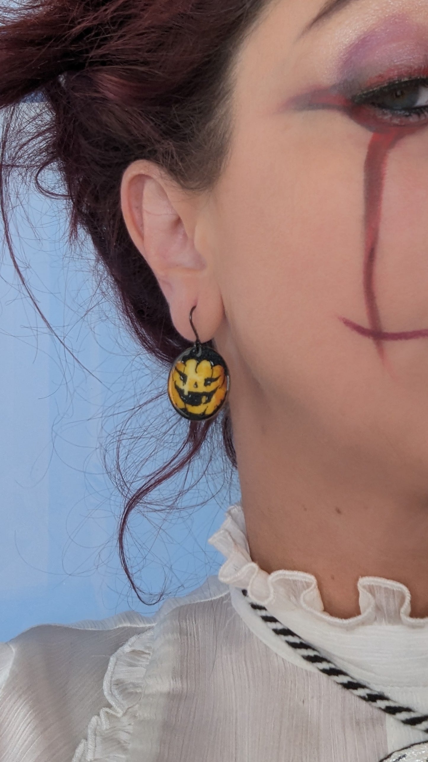 Pumpkin Earrings ( Halloween Jewellery)