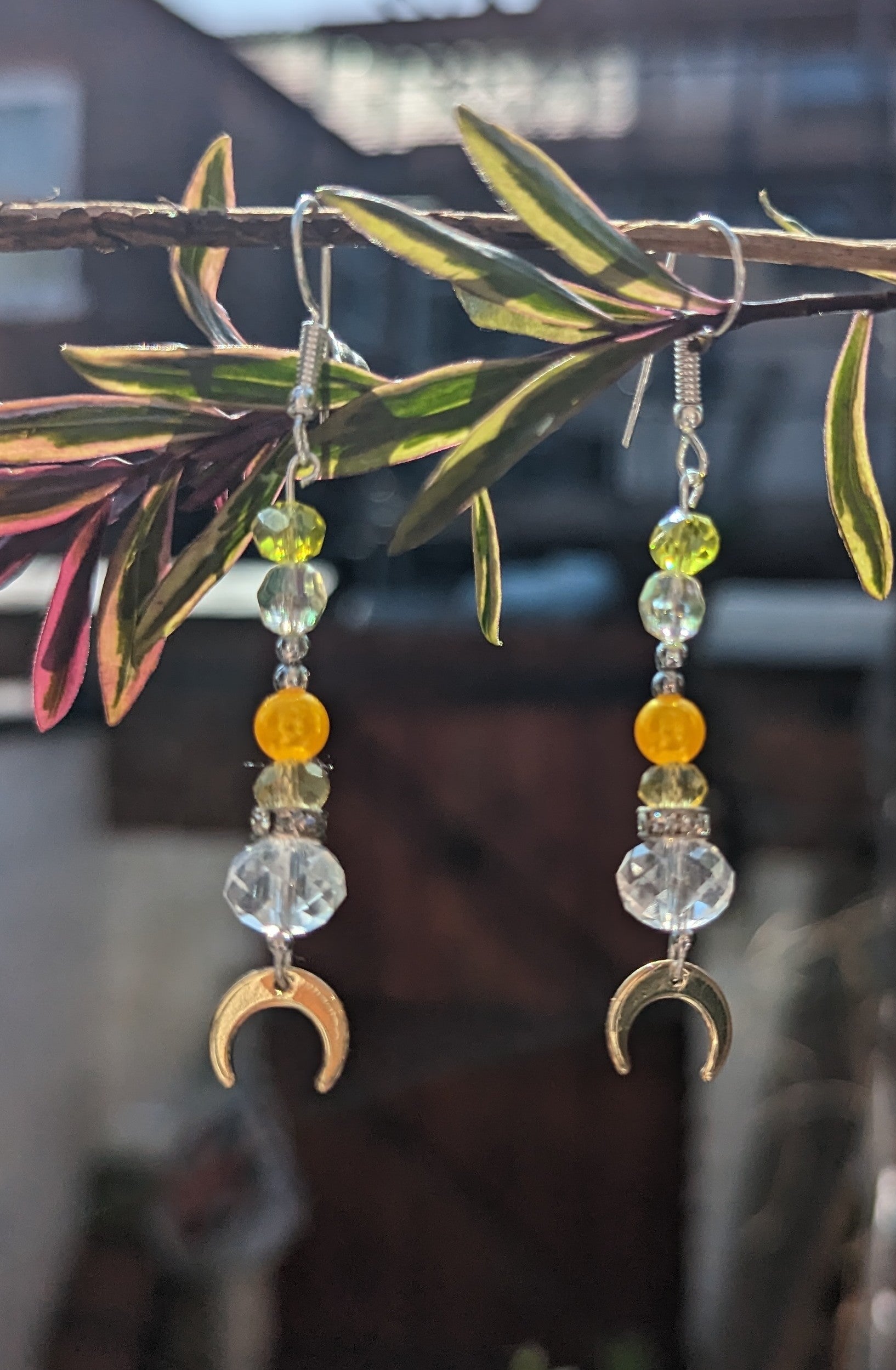 Yellow Suncatcher Earrings