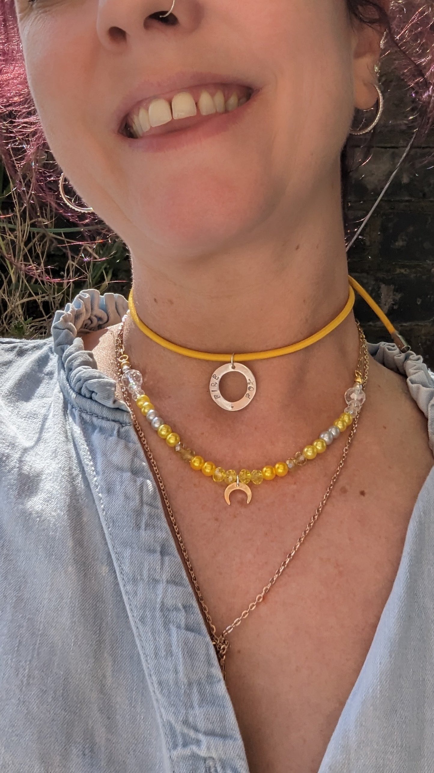 Suncatcher Boho Yellow Necklace