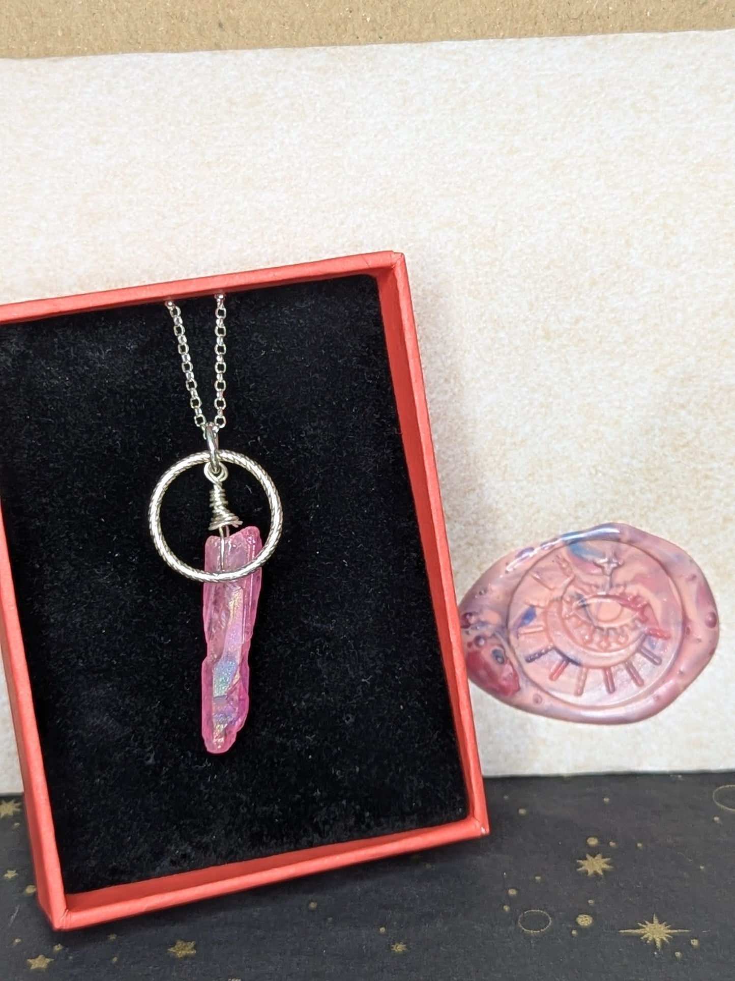 🔮 Love Thyself – Self-Love Ritual Kit with Watermelon and Pink Quartz Necklaces