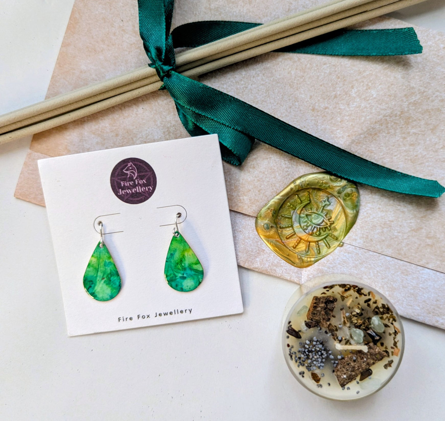 💚 Green Abundance Jewellery Ritual Set