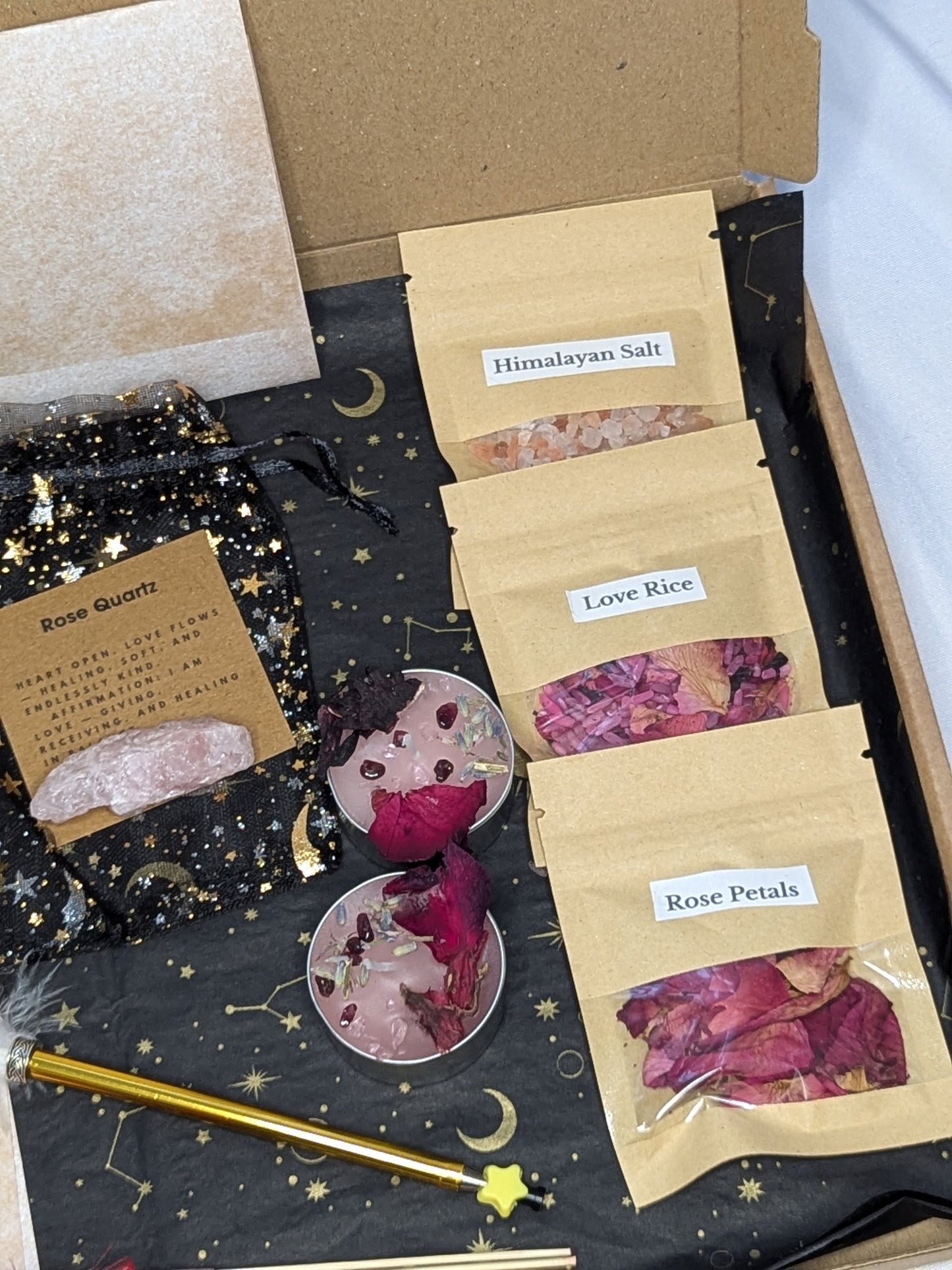 🔮 Love Thyself – Self-Love Ritual Kit with Watermelon and Pink Quartz Necklaces