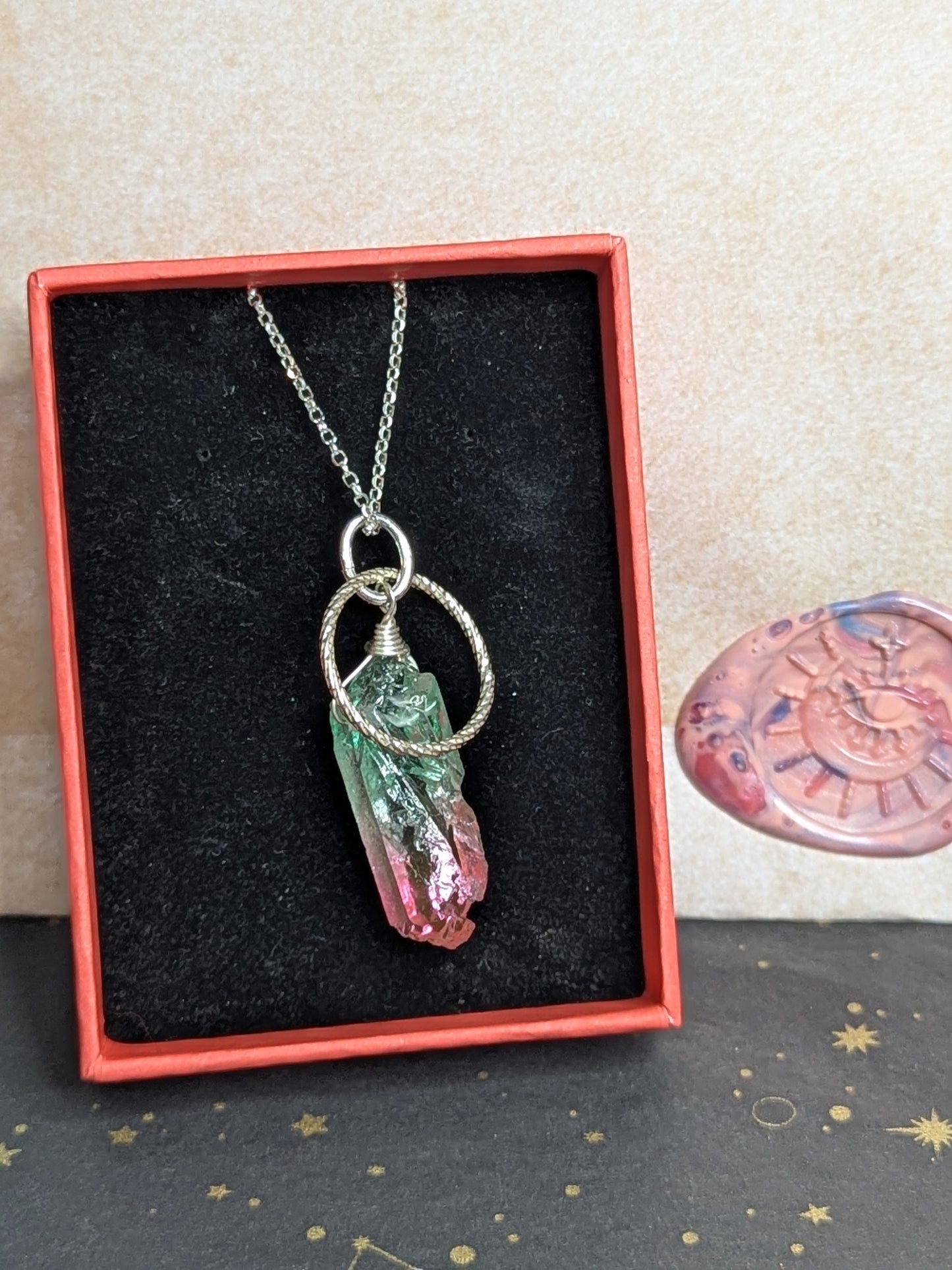 🔮 Love Thyself – Self-Love Ritual Kit with Watermelon and Pink Quartz Necklaces