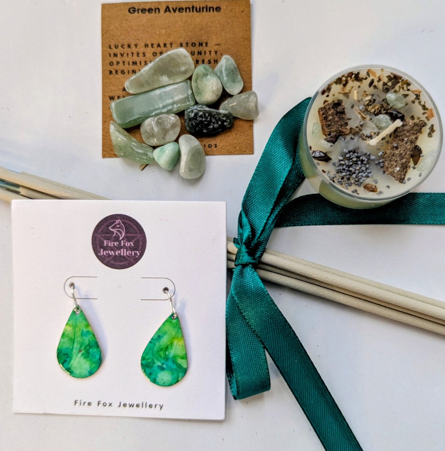 💚 Green Abundance Jewellery Ritual Set